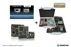 Kontron microETXexpress® Starterkit VxWorks Selected for Editor’s Choice Award by PC/104 and Small Form Factors Magazine