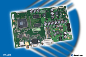 CRTtoLCD-8: Kontron's latest flat panel controller with wide range power supply for RGB, DVI and PAL/NTSC inputs