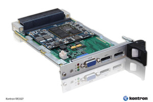 Kontron’s new VPX graphics card with AMD Embedded Radeon processor for GPGPU applications in avionics and military technology